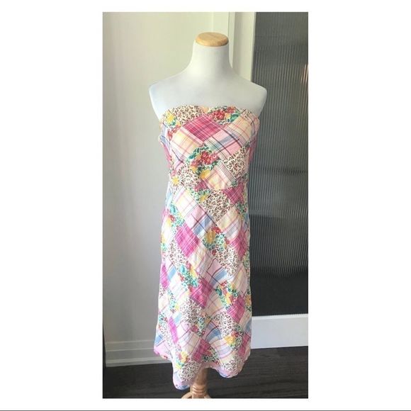 Body Control patchwork strapless dress - Picture 1 of 4